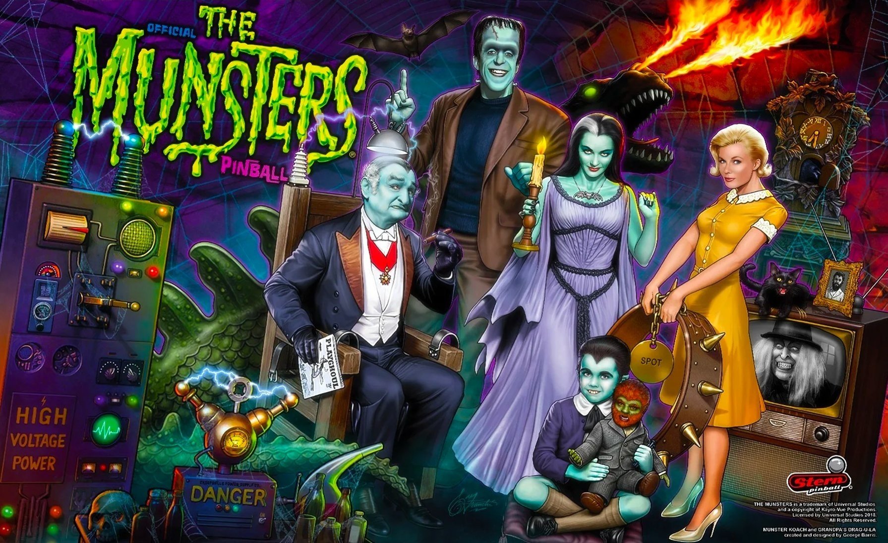 The Munsters (Pro) mit PinSound-Erweiterungen